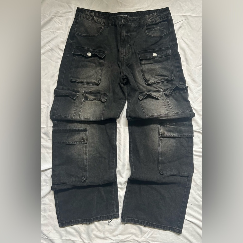 Men's y2k Cargo Denim Pants